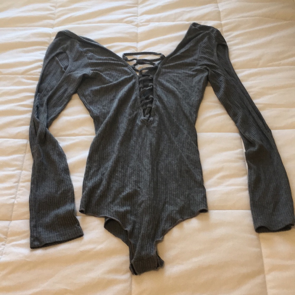 Grey bodysuit